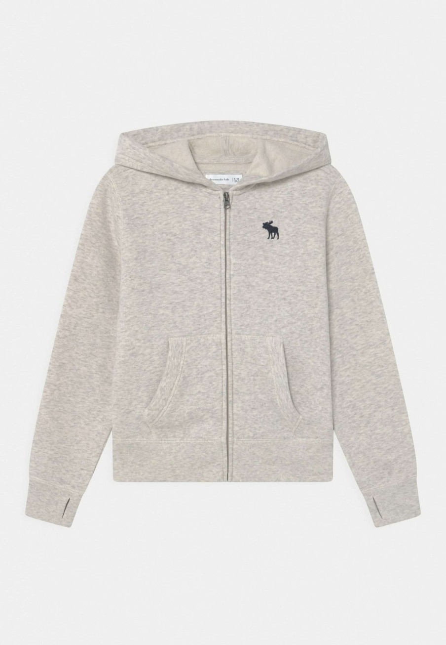 Clothing * | Uniform Zip-Up Sweatshirt Abercrombie & Fitch Clearance