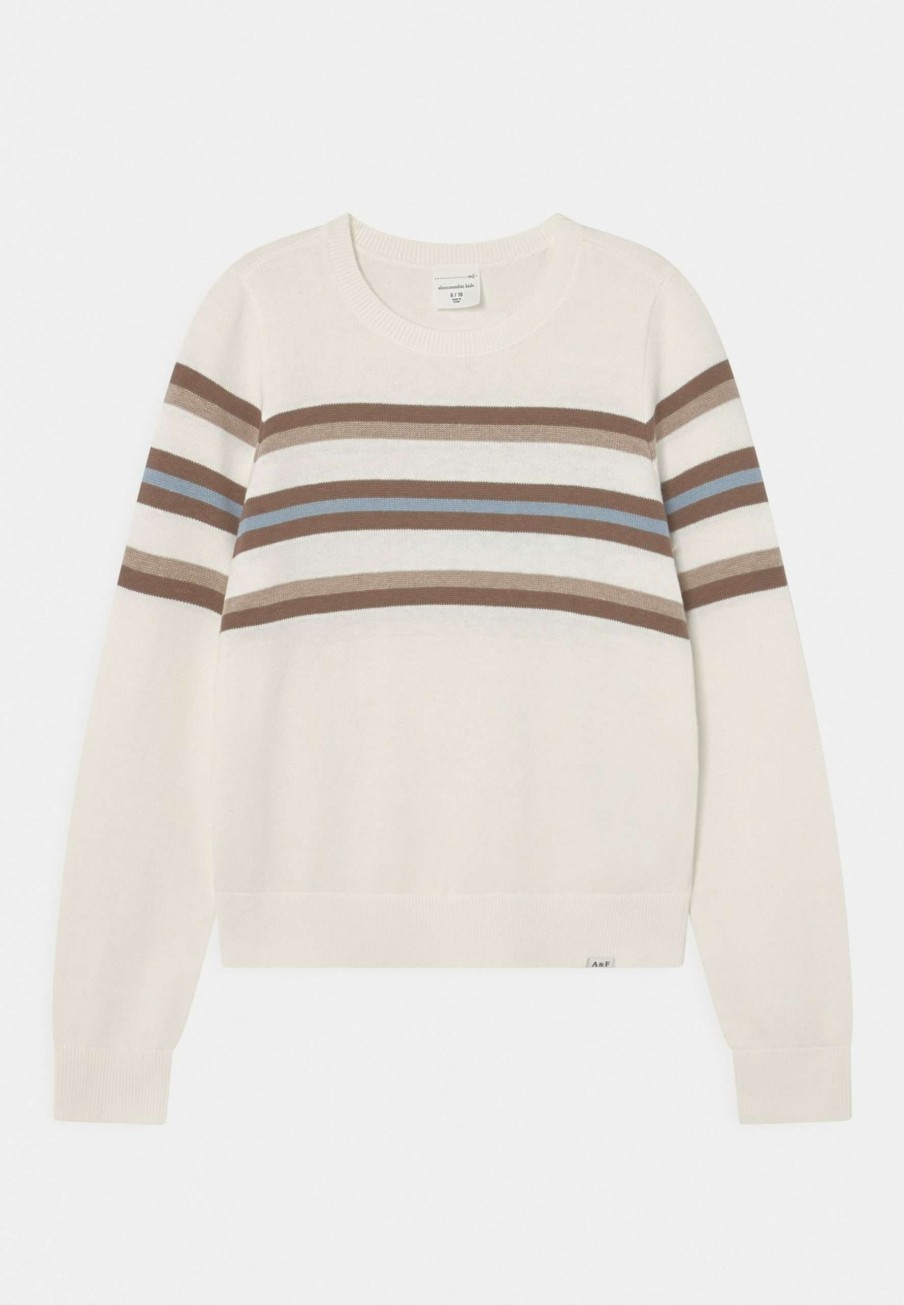 Clothing * | Slim Crewneck Pattern Jumper Abercrombie & Fitch Cheap