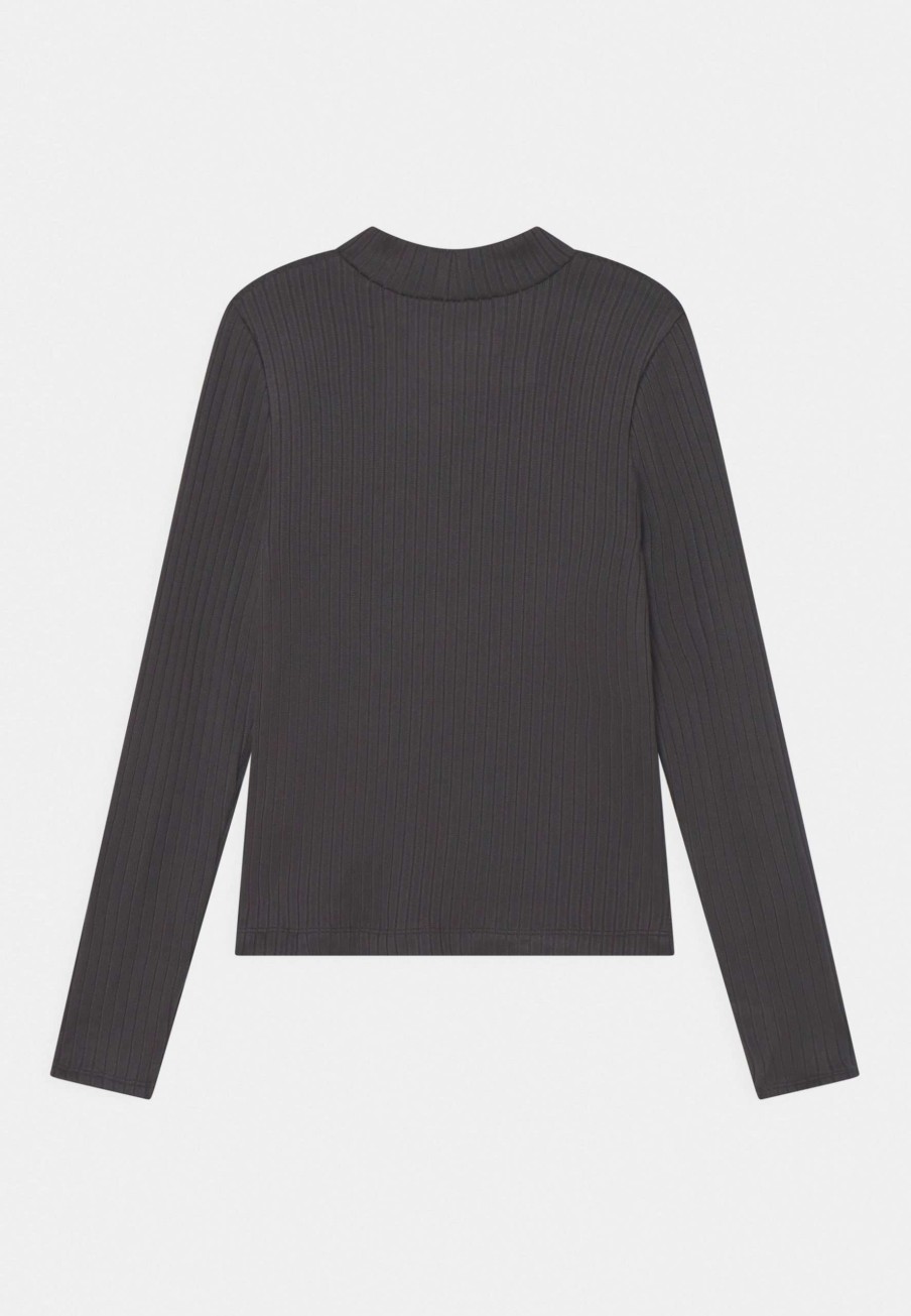 Clothing * | Cozy Essential Mockneck Solid Long Sleeved Top Abercrombie & Fitch Tendy Style