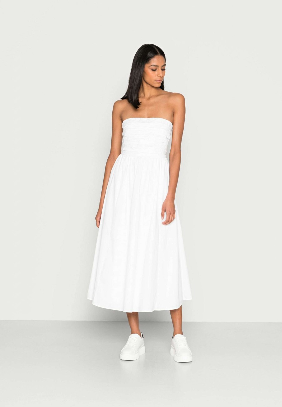 Clothing * | Strapless Midi Dress Day Dress Abercrombie & Fitch Discount Store