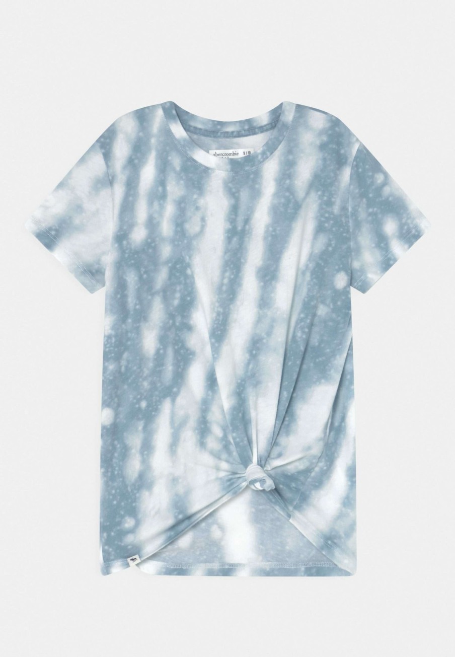 Clothing * | Knot Front Essential Print T-Shirt Abercrombie & Fitch Promotions