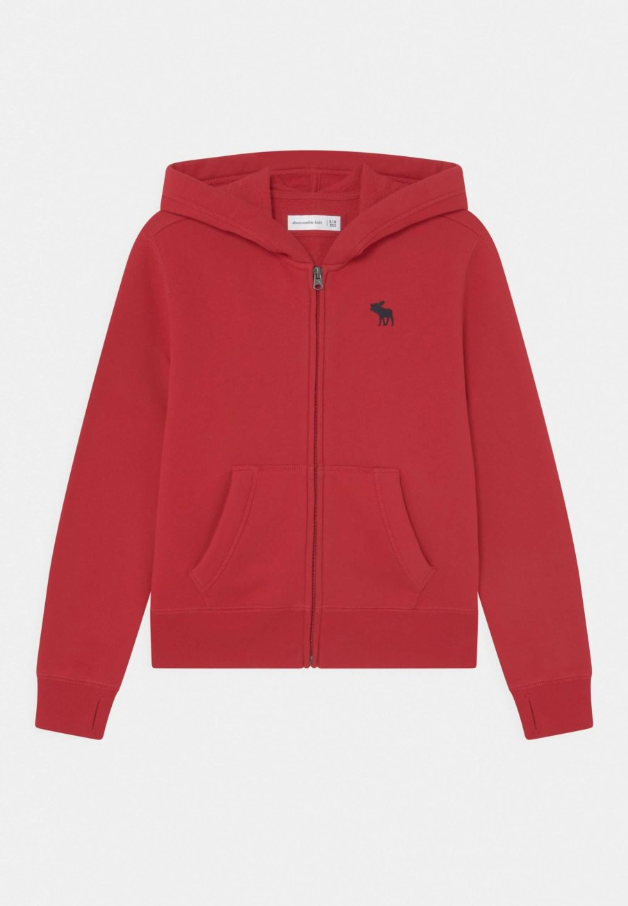 Clothing * | Uniform Zip-Up Sweatshirt Abercrombie & Fitch New Products