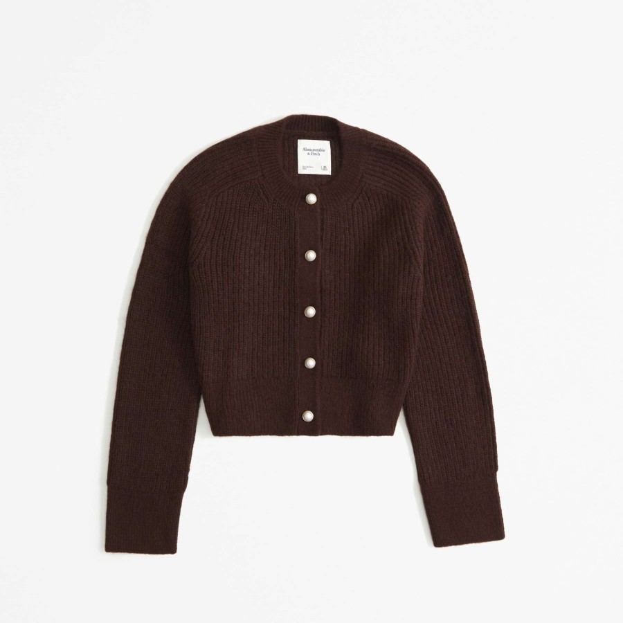 Clothing * | Abercrombie & Fitch Wholesale Crew Pearl Button Cardigan