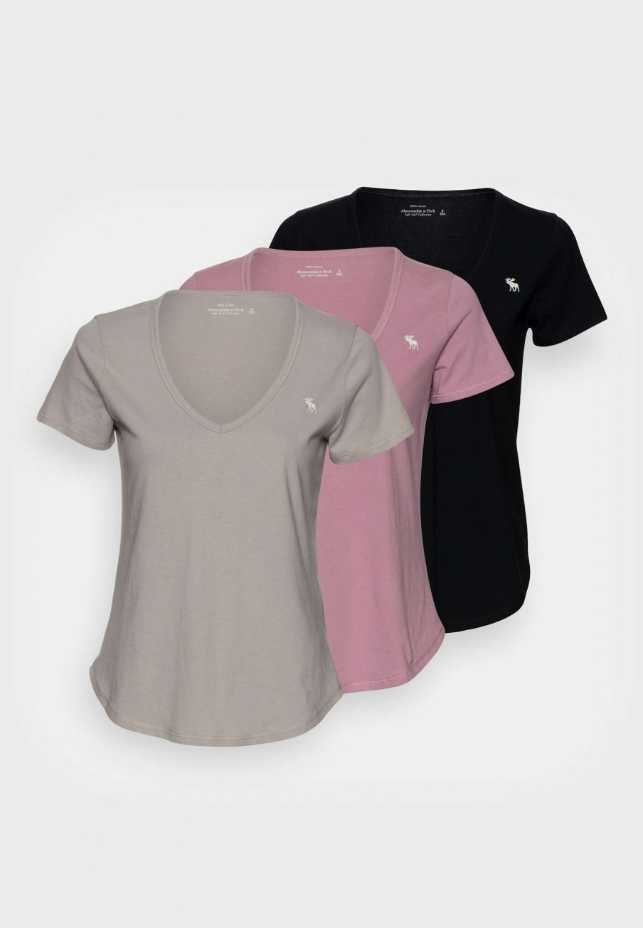 Clothing * | Crew 3 Pack Basic T-Shirt Abercrombie & Fitch Cheap