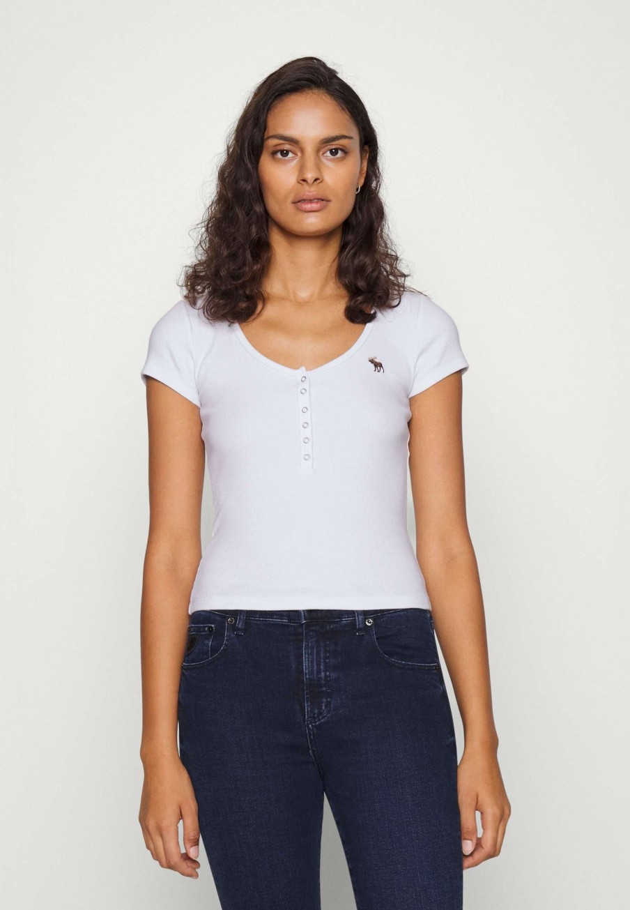 Clothing * | Icon Henley Basic T-Shirt Abercrombie & Fitch Simple Drawing