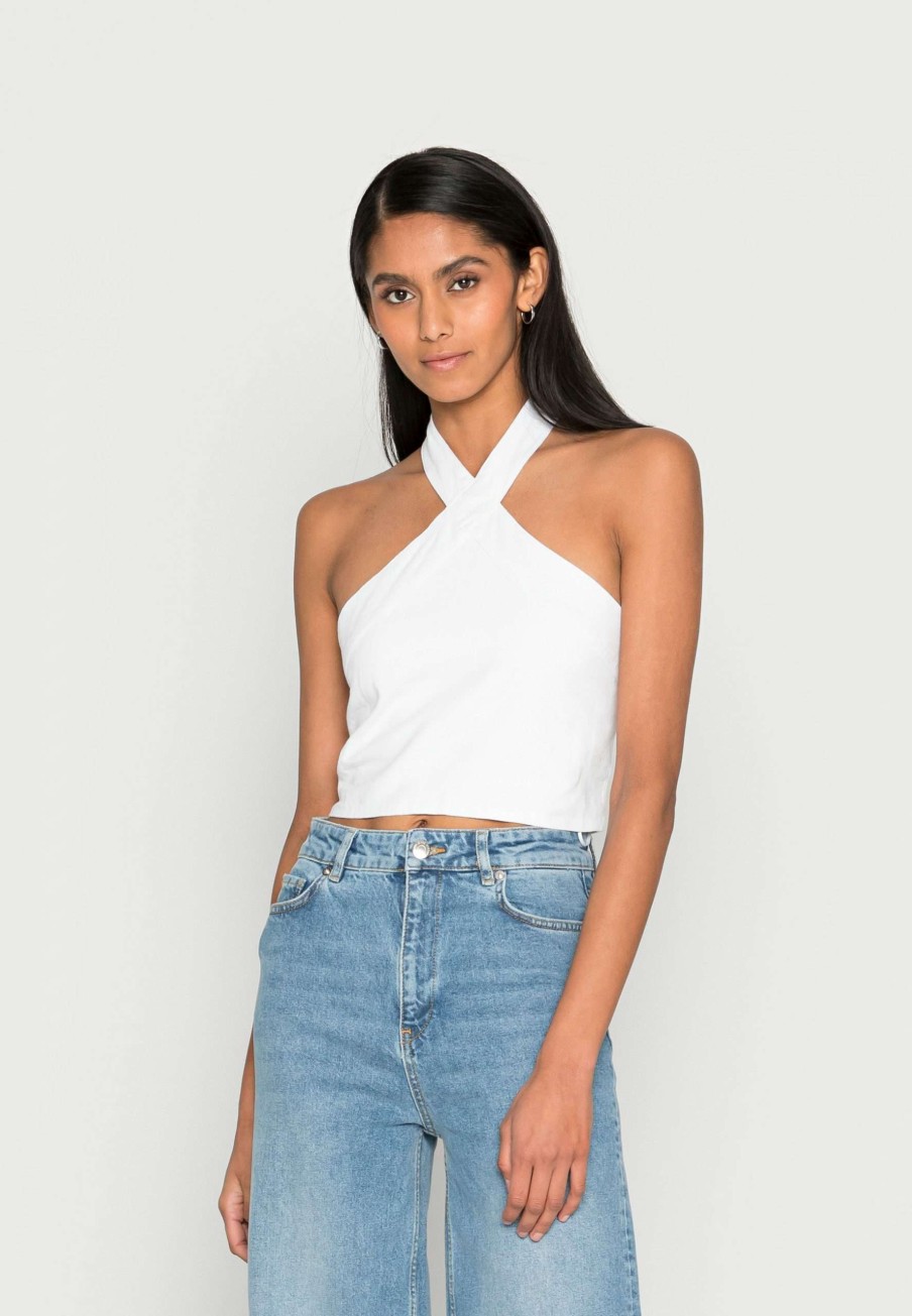 Clothing * | Bare Halter Top Blouse Abercrombie & Fitch Clearance