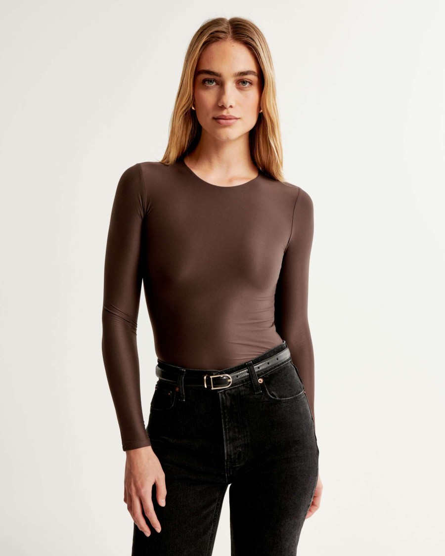 Clothing * | Abercrombie & Fitch Top Selling Soft Matte Seamless Tuckable Long-Sleeve Tee