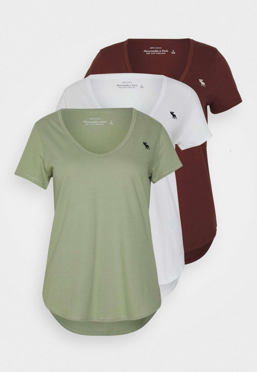 Clothing * | 3Pack Basic T-Shirt Abercrombie & Fitch Classical Style