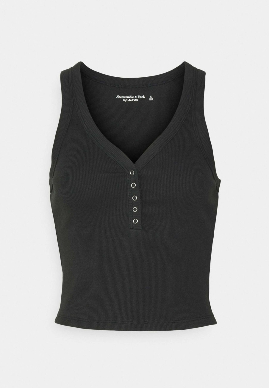 Clothing * | Seamless Henley Tank Top Abercrombie & Fitch High Quality