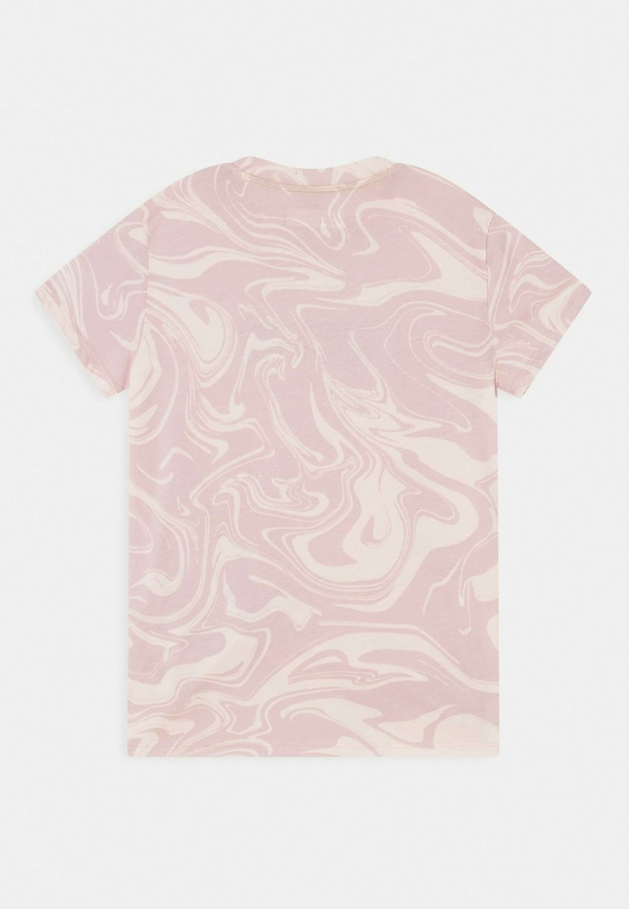 Clothing * | Knot Front Tech Core Pattern Print T-Shirt Abercrombie & Fitch Exclusive Design