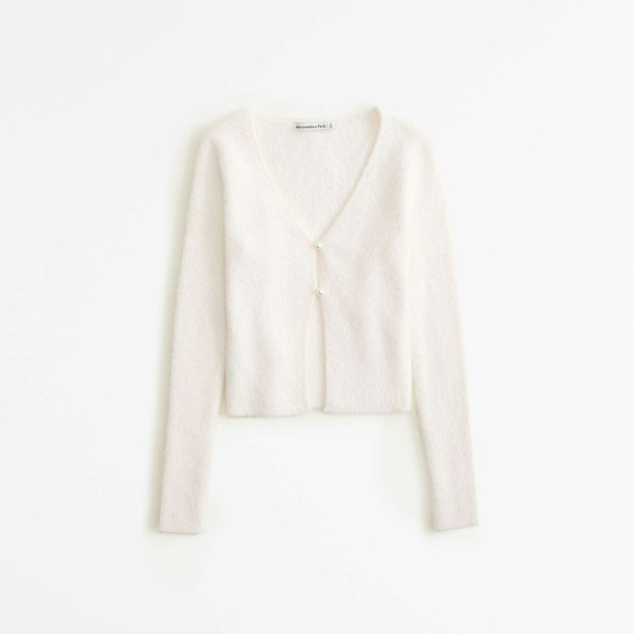 Clothing * | Abercrombie & Fitch Best Choice Ribbed Short Cardigan