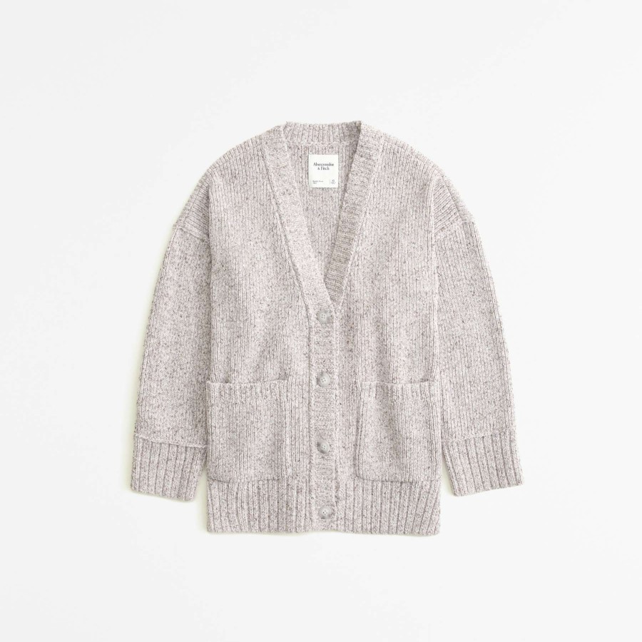 Clothing * | Abercrombie & Fitch Special Style Long-Length Chenille Cardigan