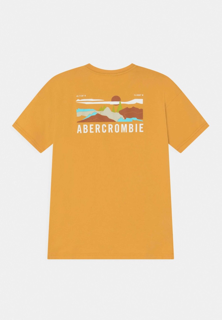 Clothing * | Scenic Backhits Print T-Shirt Abercrombie & Fitch Offering Discounts