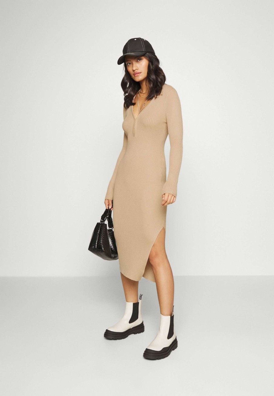 Clothing * | Hook And Eye Midi Jumper Dress Abercrombie & Fitch Discount Store