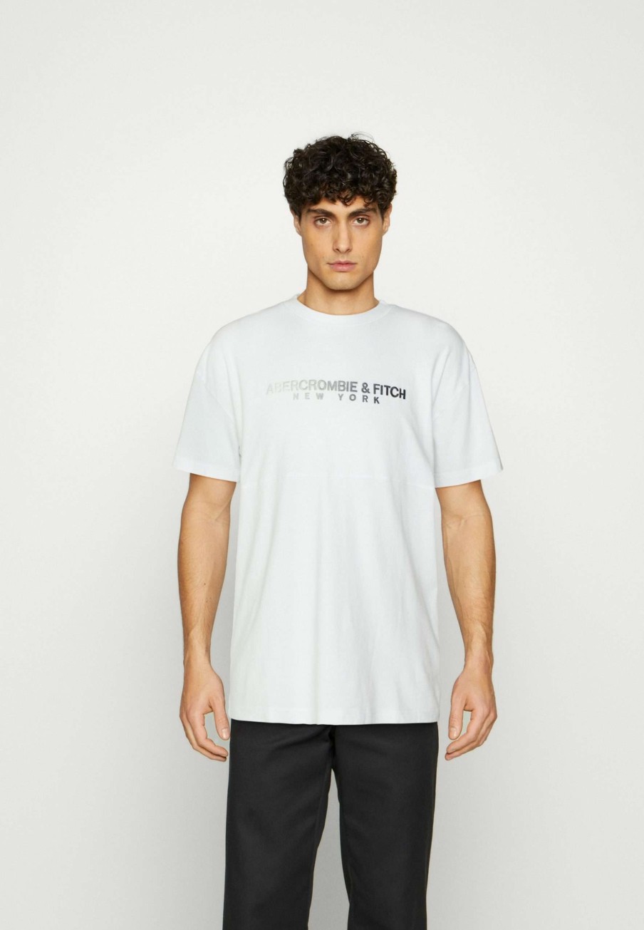 Clothing * | Trend Crosschest Logo Print T-Shirt Abercrombie & Fitch Offering Discounts