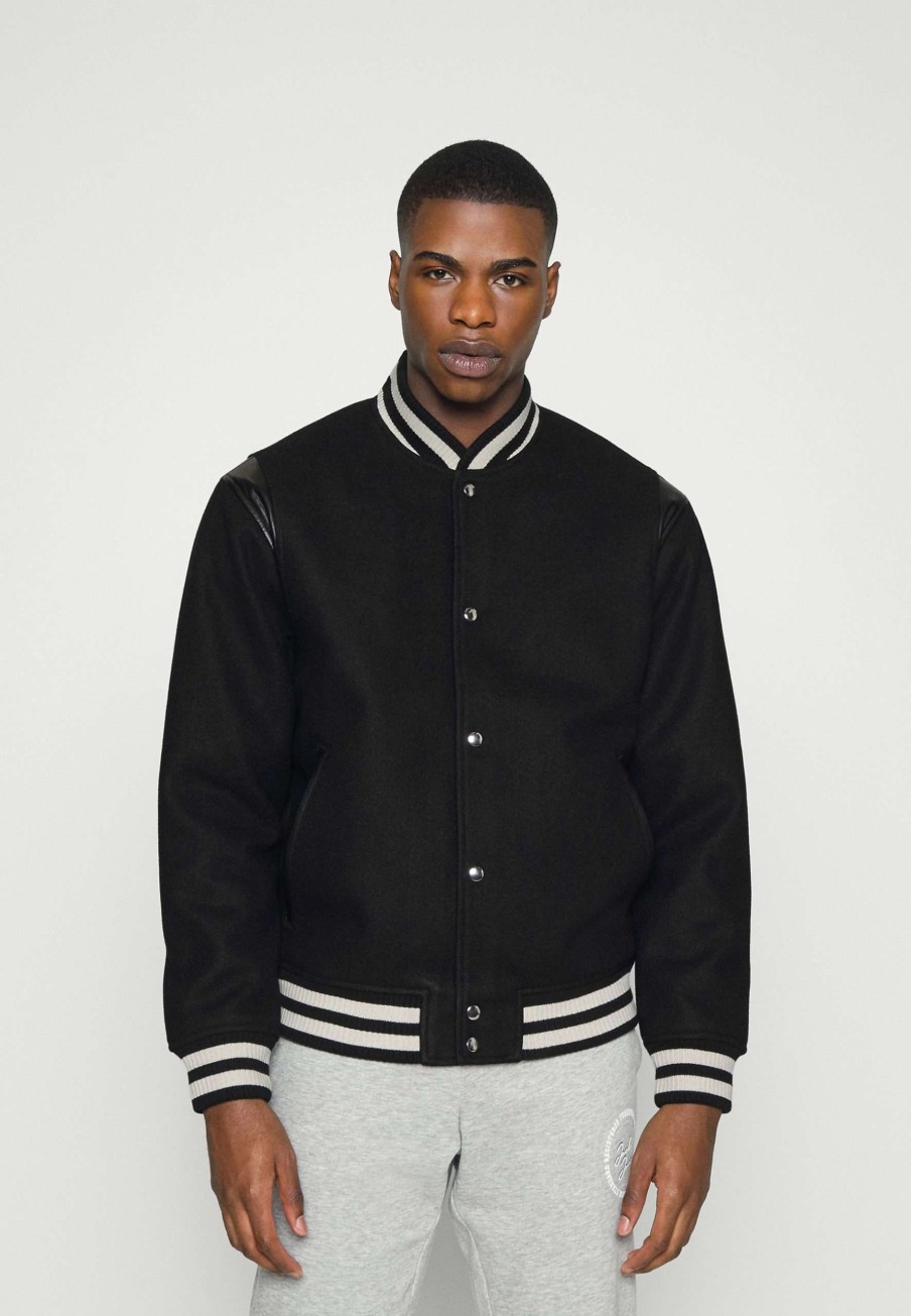 Clothing * | Varsity Bomber Bomber Jacket Abercrombie & Fitch At Discount Prices