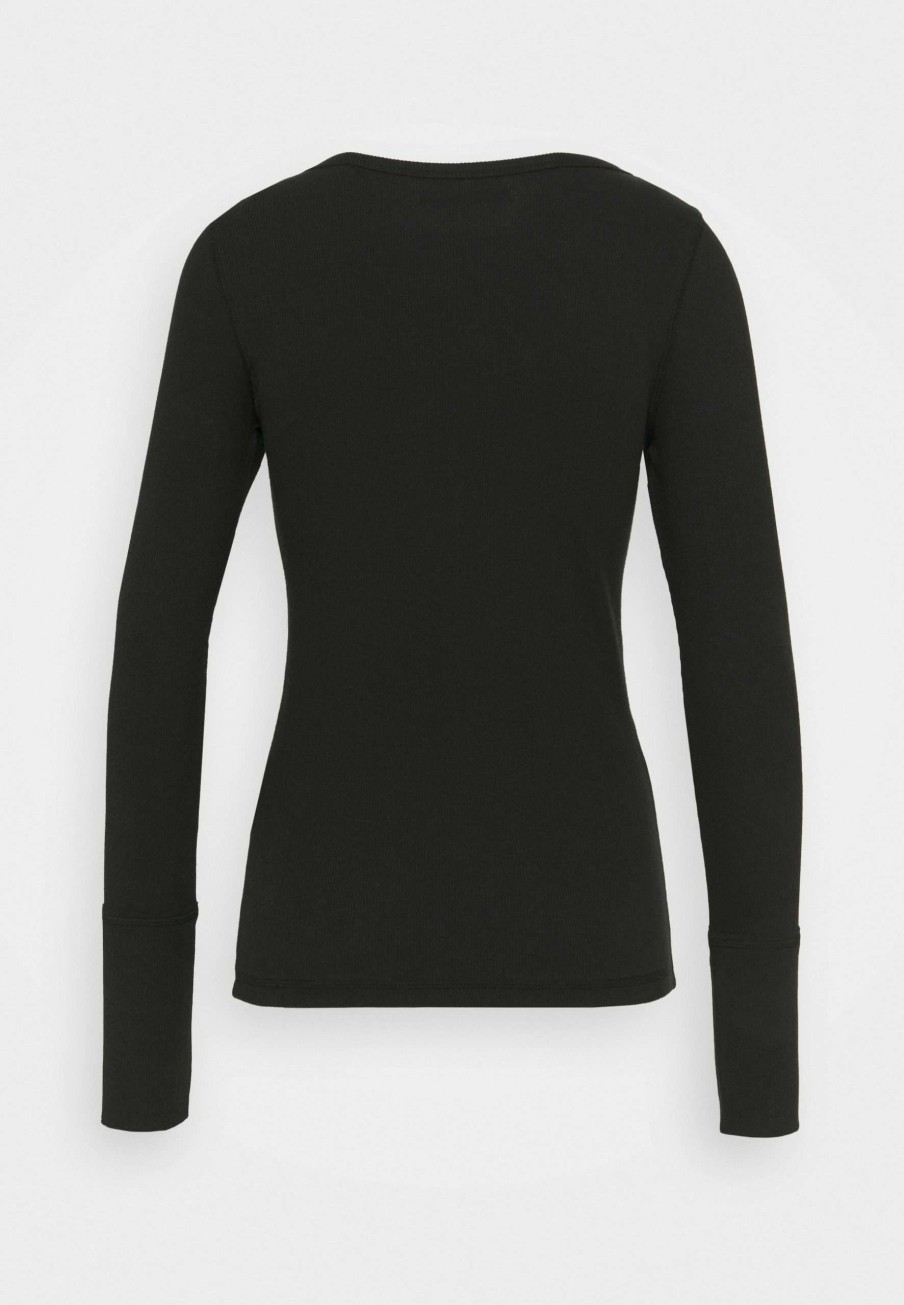 Clothing * | Icon Henley Long Sleeved Top Abercrombie & Fitch At The Best Price