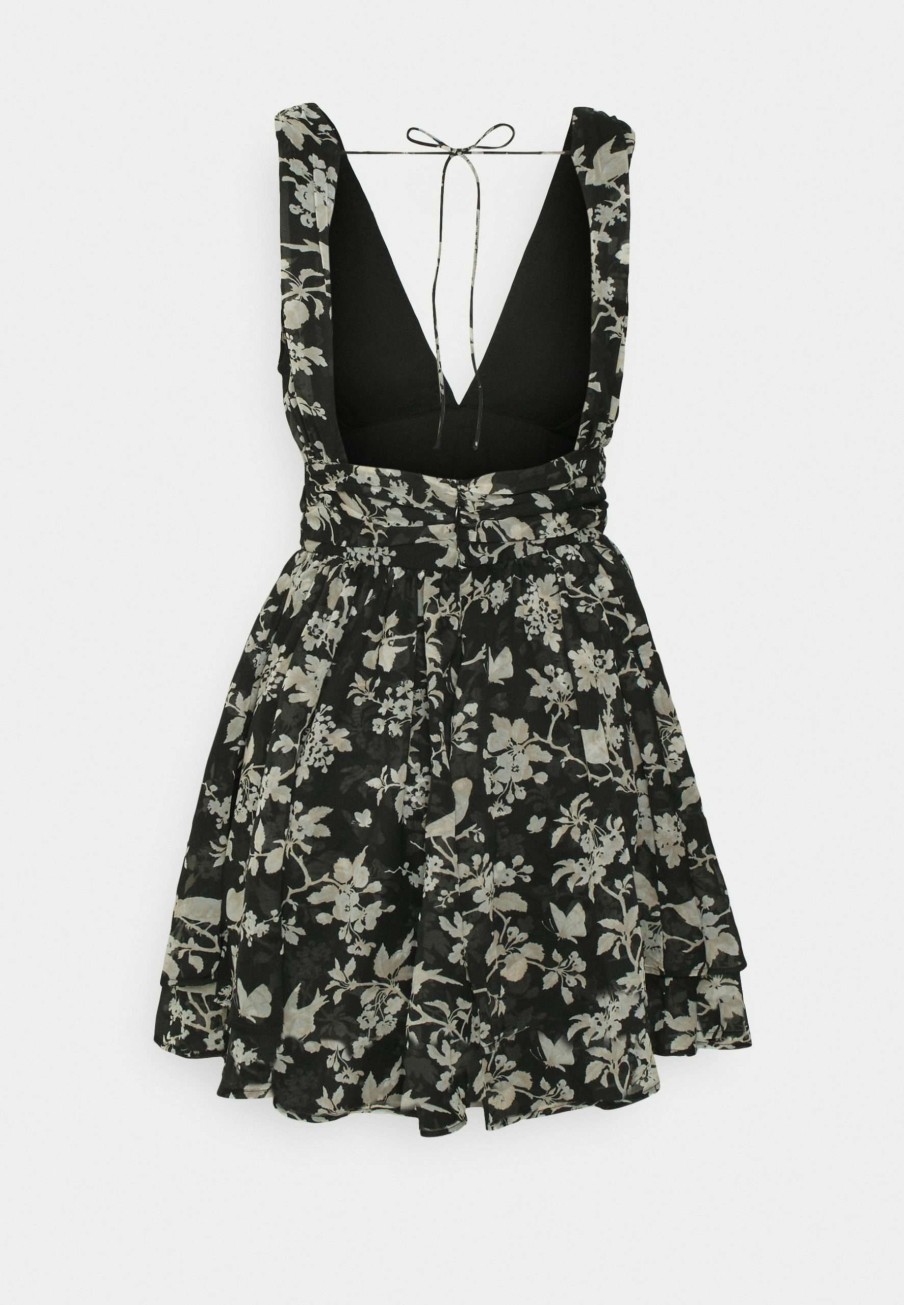 Clothing * | Ruched Drama Mini Dress Cocktail Dress / Party Dress Abercrombie & Fitch At Reduced Price