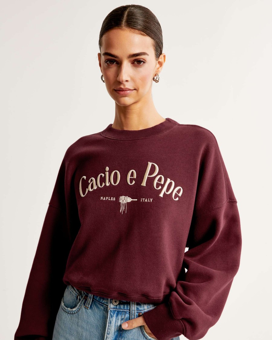 Clothing * | Abercrombie & Fitch Discount Store Pasta Graphic Sunday Crew