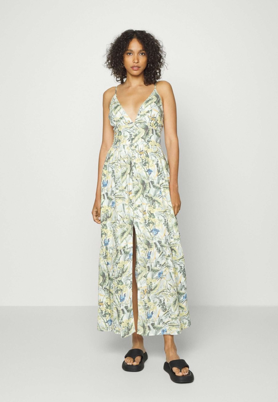 Clothing * | Plunge Dress Maxi Dress Abercrombie & Fitch New Products