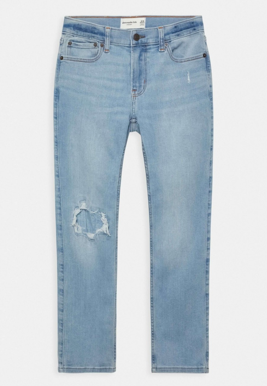 Clothing * | Straight Light Clean Straight Leg Jeans Abercrombie & Fitch Shop