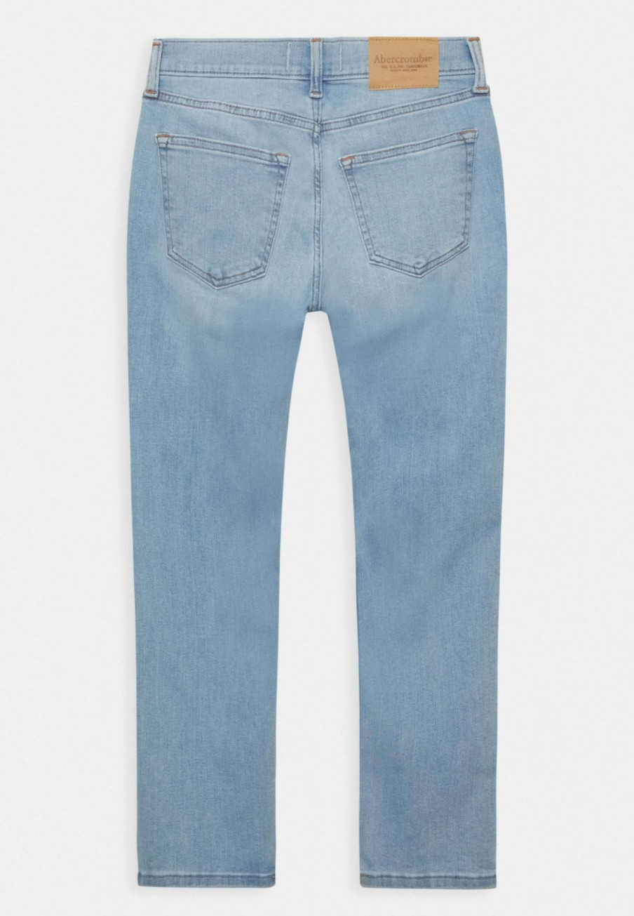 Clothing * | Straight Light Clean Straight Leg Jeans Abercrombie & Fitch Shop