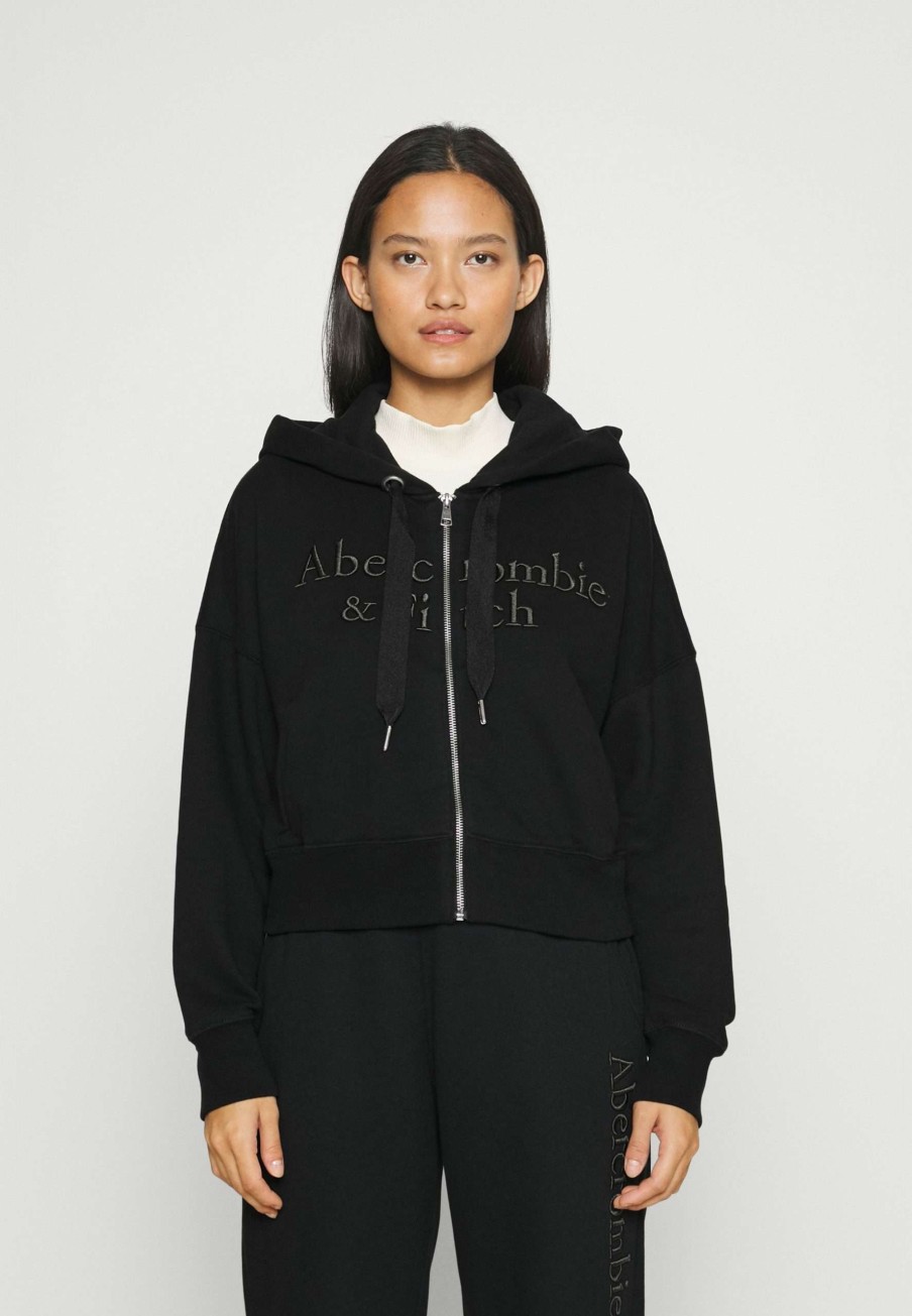 Clothing * | Long Life Logo Zip-Up Sweatshirt Abercrombie & Fitch Sale Merchandise