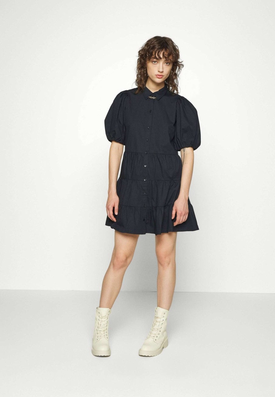 Clothing * | Puff Sleeve Shirtdress Update Shirt Dress Abercrombie & Fitch Offering Discounts