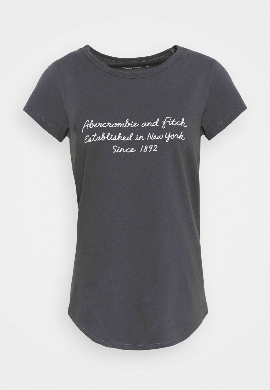 Clothing * | Short Sleeve Logo Tee Print T-Shirt Abercrombie & Fitch At Discount Prices