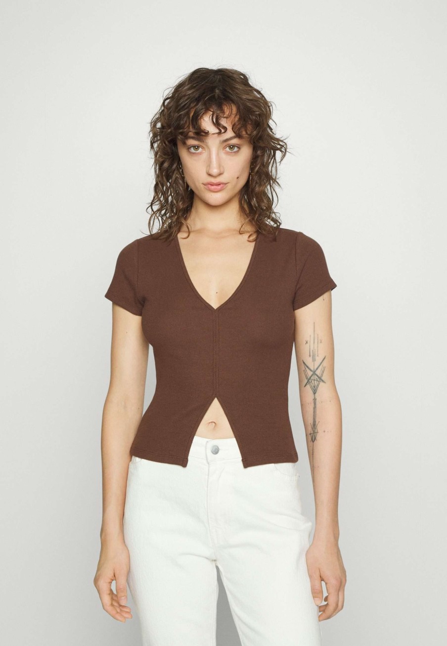 Clothing * | Sleeve Peekaboo Top Abercrombie & Fitch Competitive Price