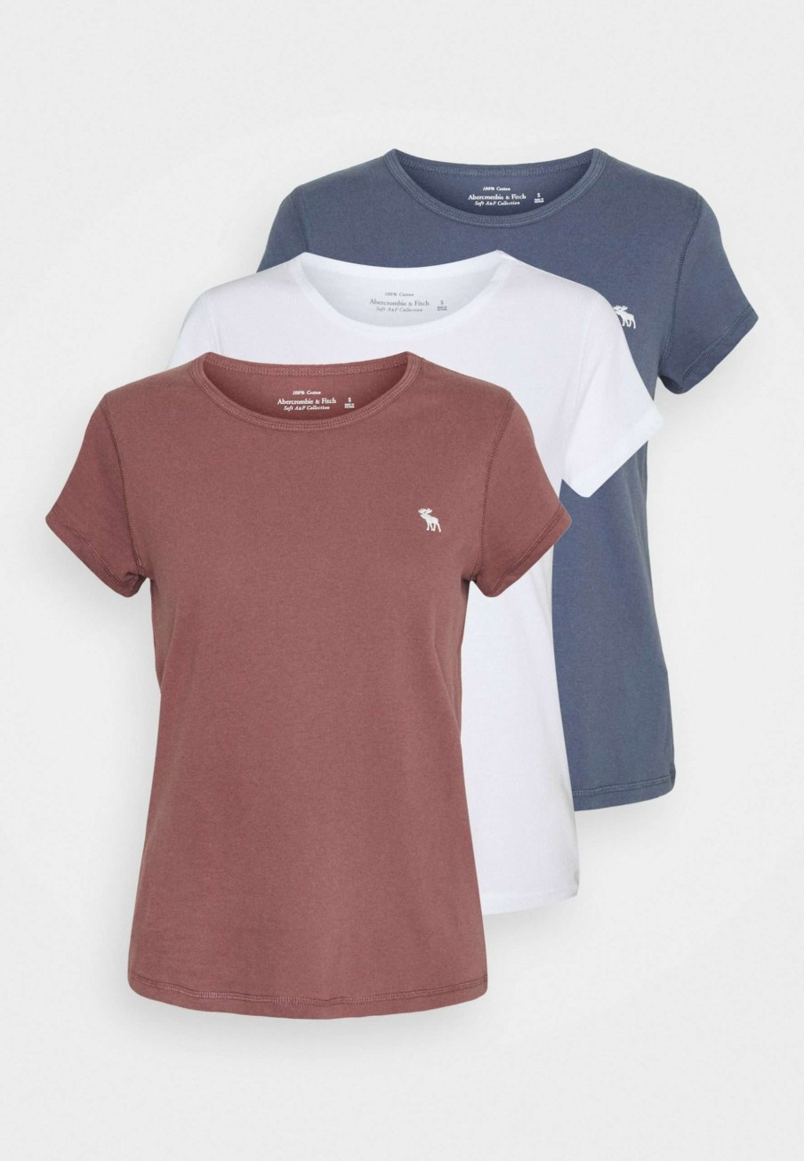 Clothing * | Seasonal 3 Pack Basic T-Shirt Abercrombie & Fitch Online Store