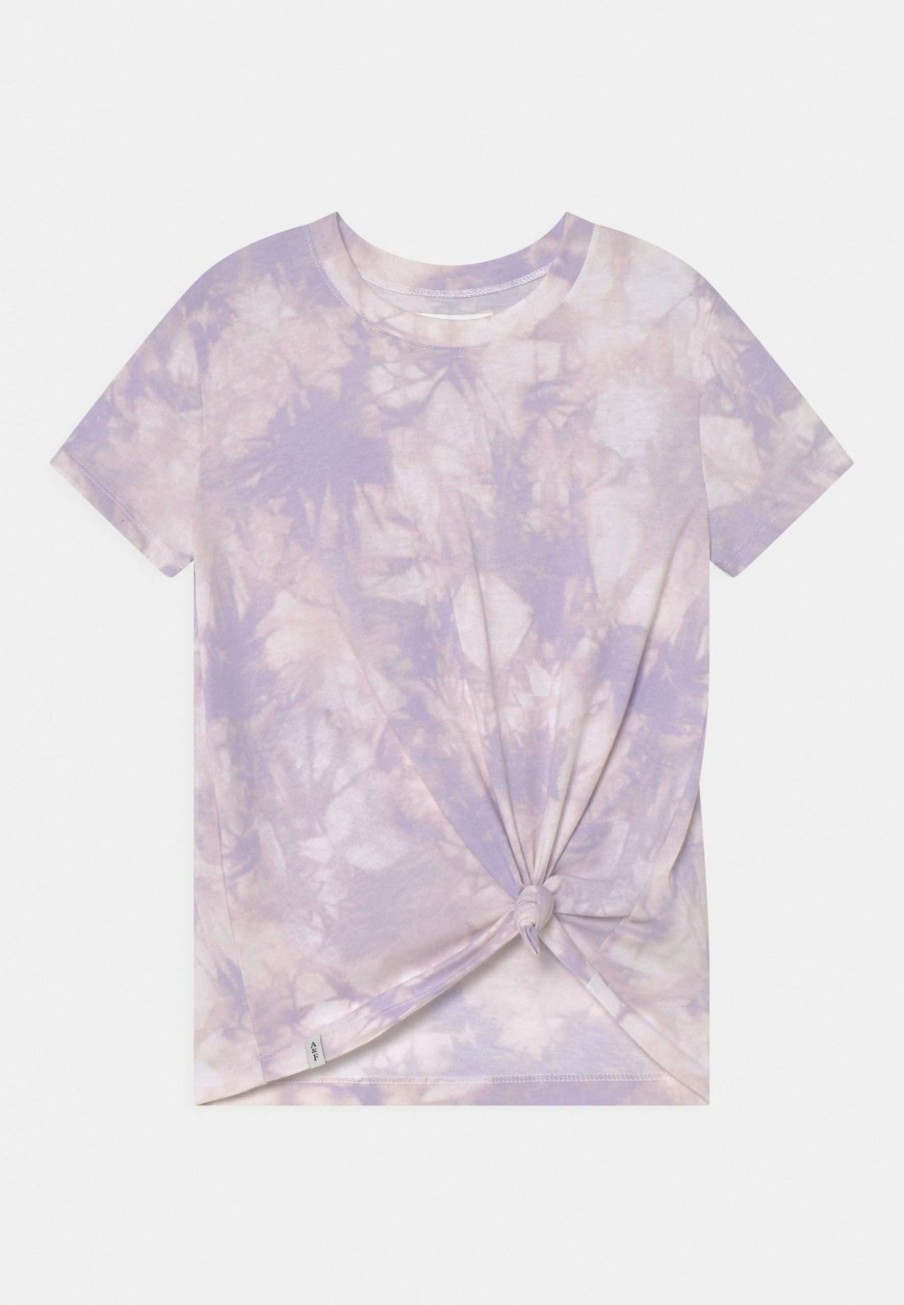 Clothing * | Knot-Front Easy Tee Print T-Shirt Abercrombie & Fitch Exclusive Design