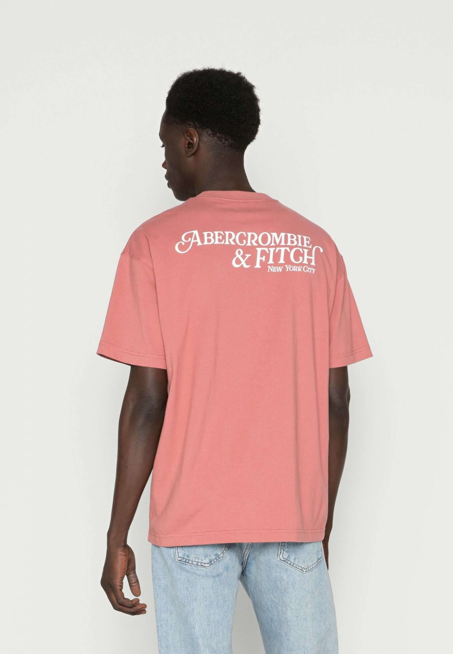 Clothing * | Back Gel Logo Print T-Shirt Abercrombie & Fitch Classical Style