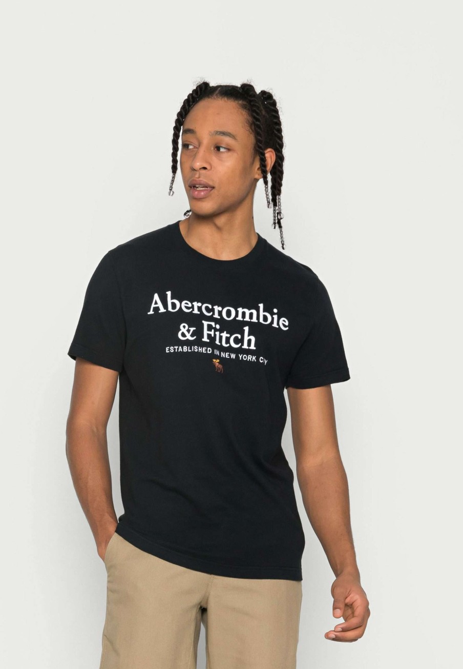 Clothing * | Logocon Print T-Shirt Abercrombie & Fitch Clearance