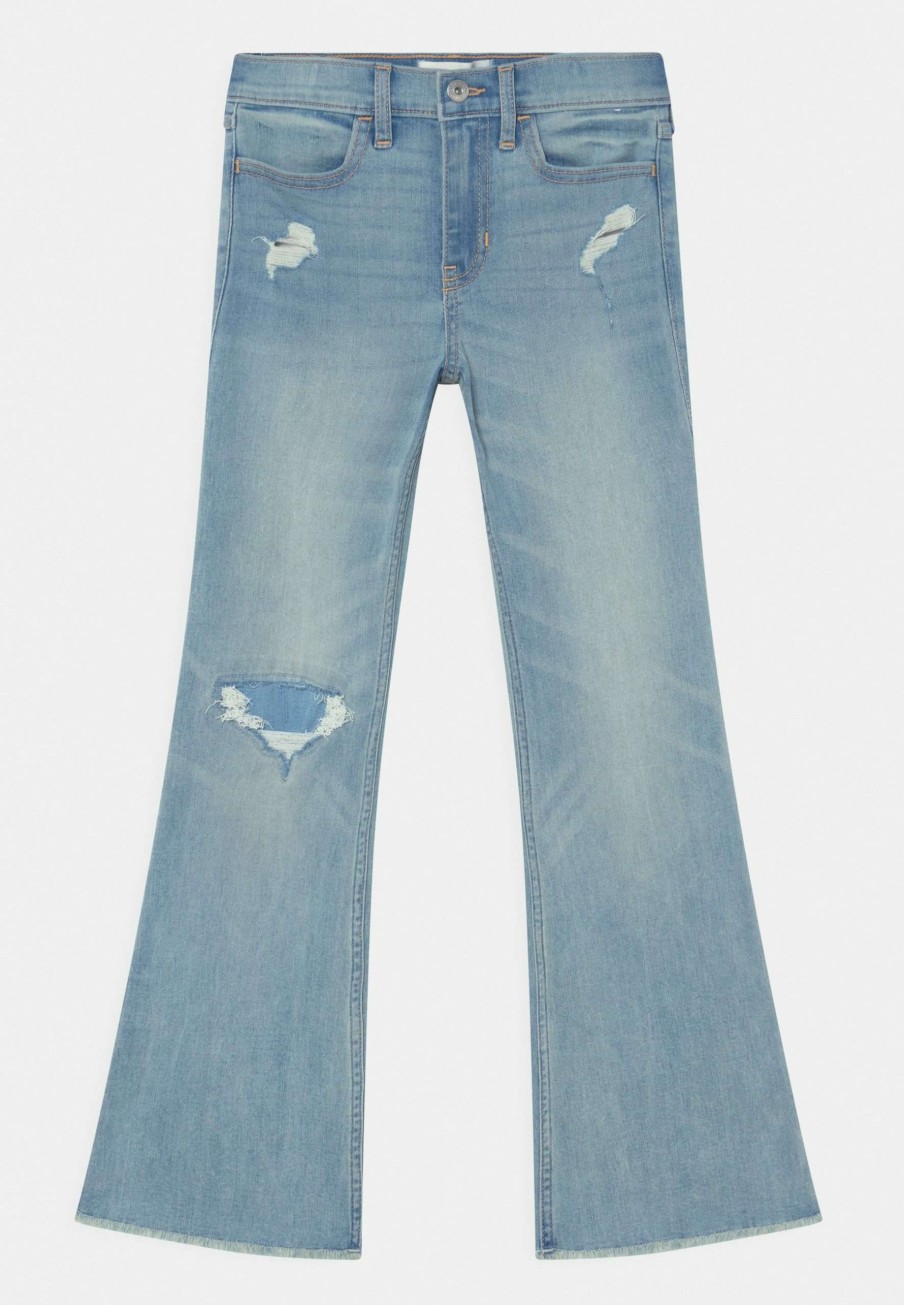 Clothing * | Split Front Flare Flared Jeans Abercrombie & Fitch Discount