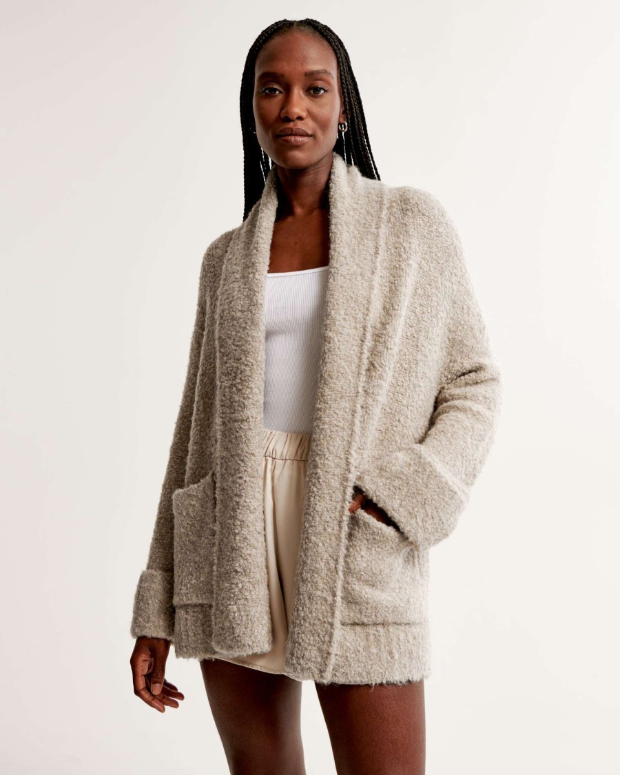 Clothing * | Abercrombie & Fitch Top Sell Lounge Long-Length Cardigan