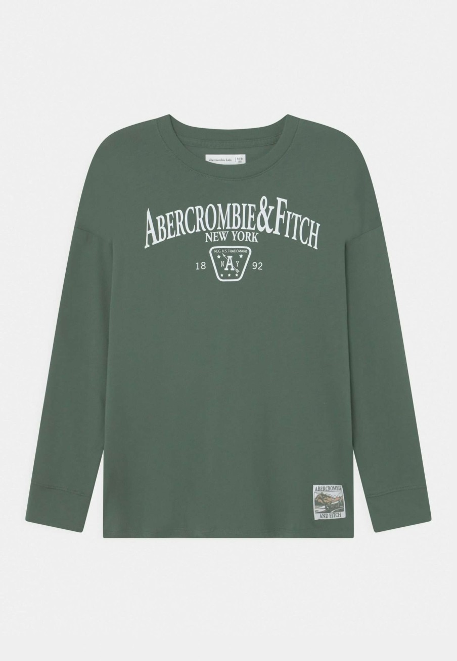 Clothing * | Oversized Logo Tee Long Sleeved Top Abercrombie & Fitch At The Best Price