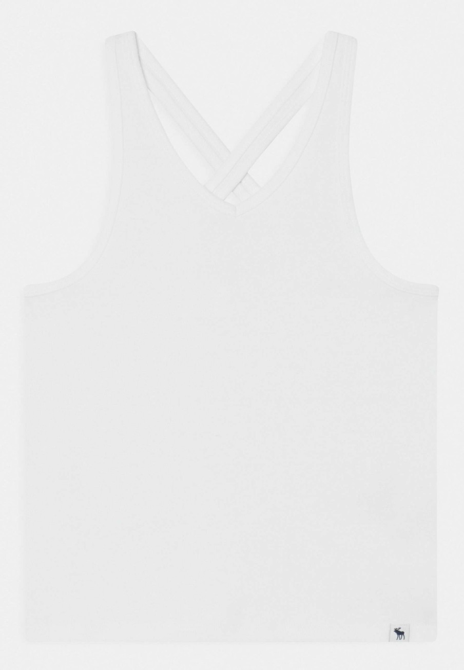 Clothing * | Coconut Girl Halter Tank Solid Top Abercrombie & Fitch Discount