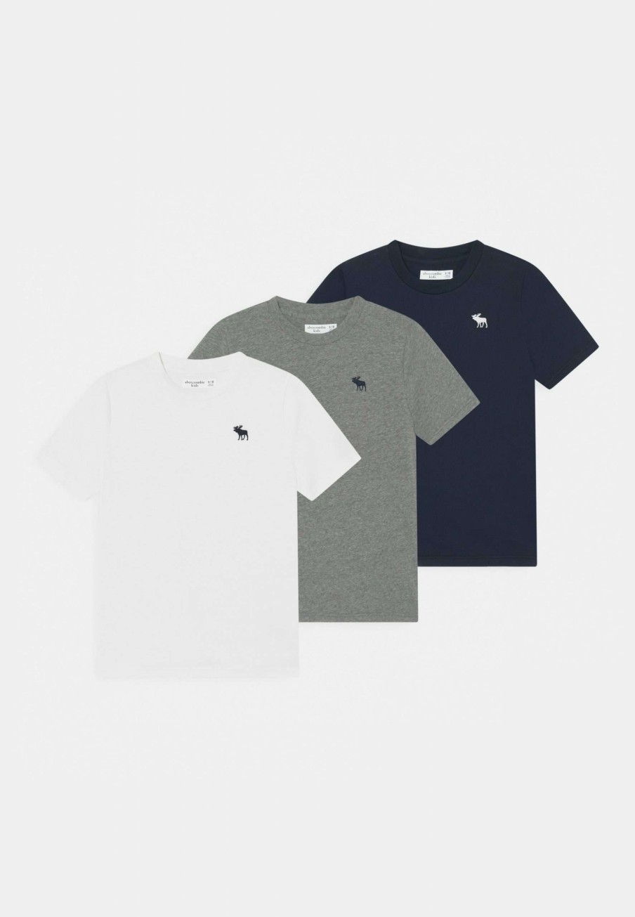 Clothing * | 3 Pack Basic T-Shirt Abercrombie & Fitch Less Expensive