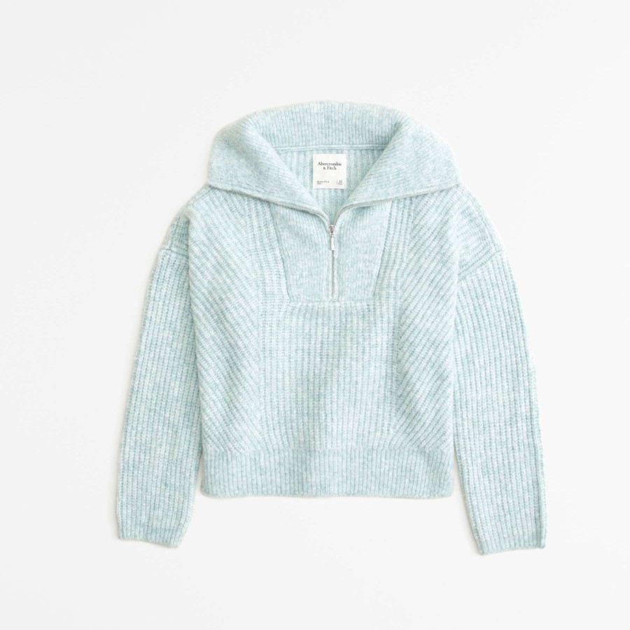 Clothing * | Abercrombie & Fitch Good Quality Half-Zip Sweater