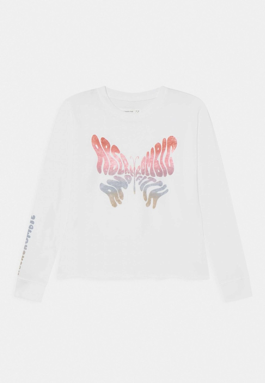 Clothing * | Butterfly Logo Tee Long Sleeved Top Abercrombie & Fitch Less Expensive