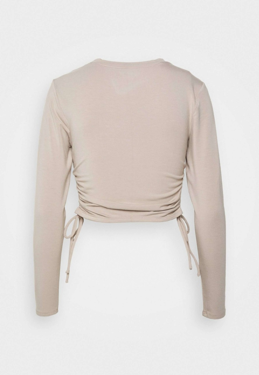 Clothing * | Luxe Stretch Cinch Chase Long Sleeved Top Abercrombie & Fitch Competitive Price