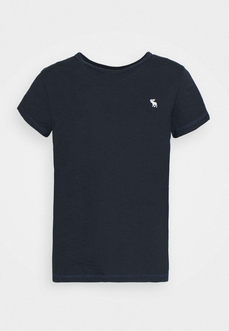 Clothing * | Icon Crew Navy Basic T-Shirt Abercrombie & Fitch Promotions