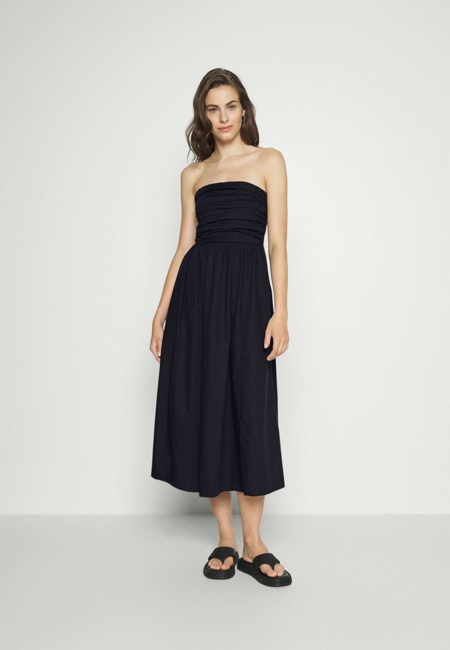 Clothing * | Strapless Midi Dress Day Dress Abercrombie & Fitch Offering Discounts