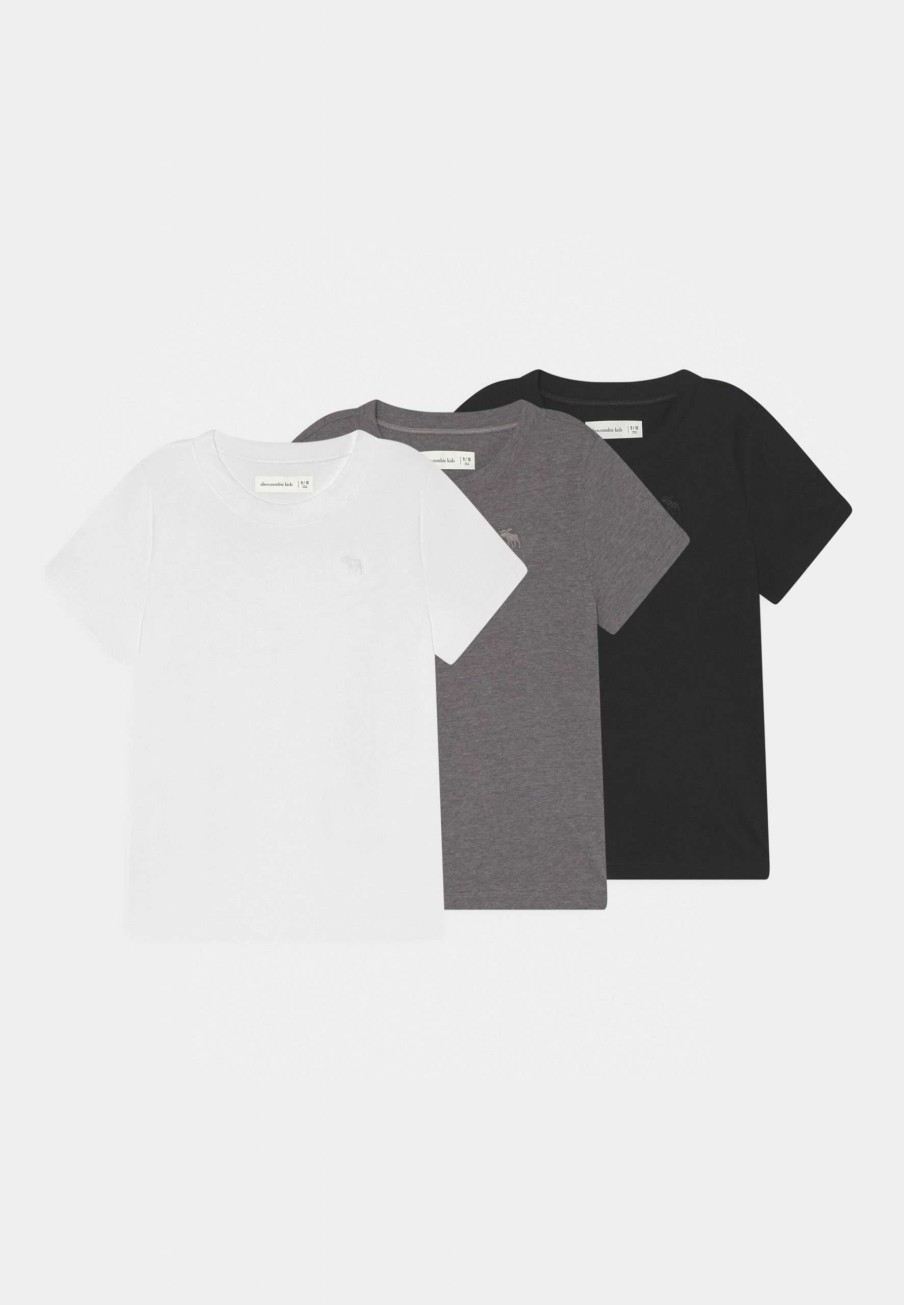 Clothing * | Core Crew 3 Pack Basic T-Shirt Abercrombie & Fitch High Quality