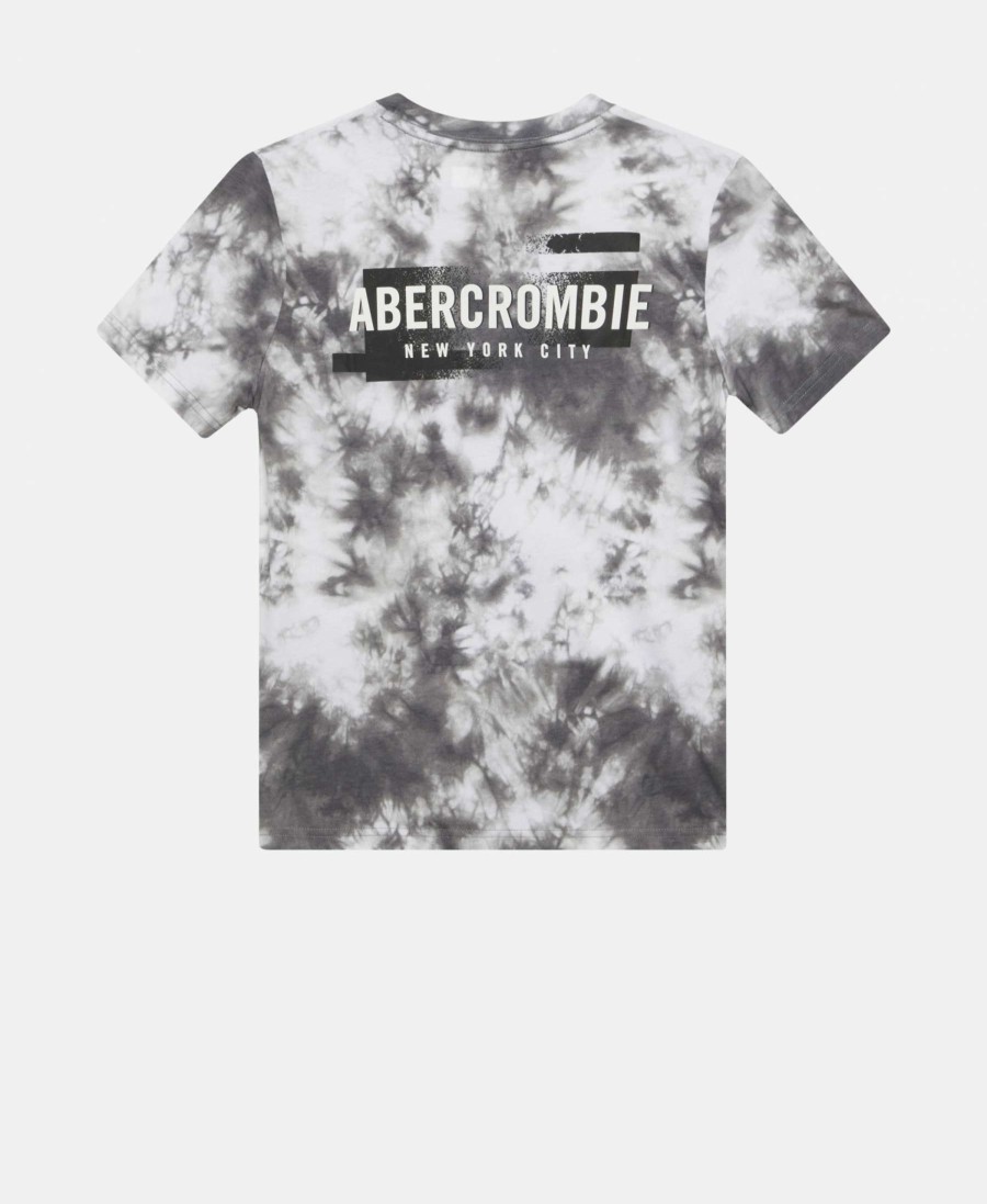 Clothing * | Logo Pattern Print T-Shirt Abercrombie & Fitch Hot Sell