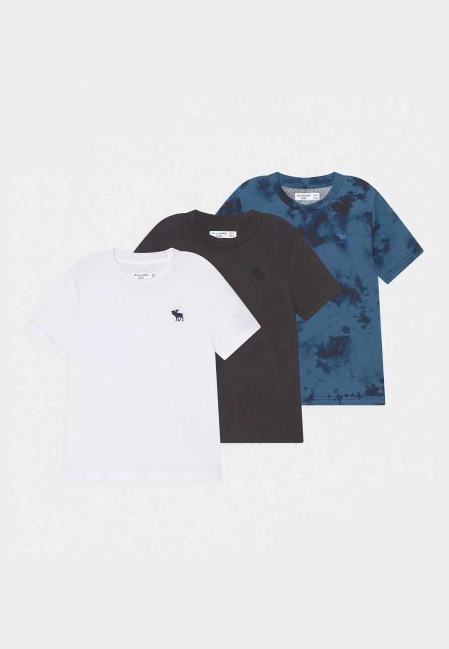 Clothing * | Pattern 3 Pack Basic T-Shirt Abercrombie & Fitch Top Sell