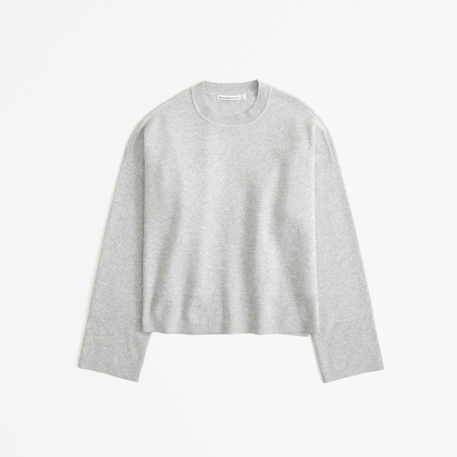 Clothing * | Abercrombie & Fitch Online Luxeloft Crew Sweater