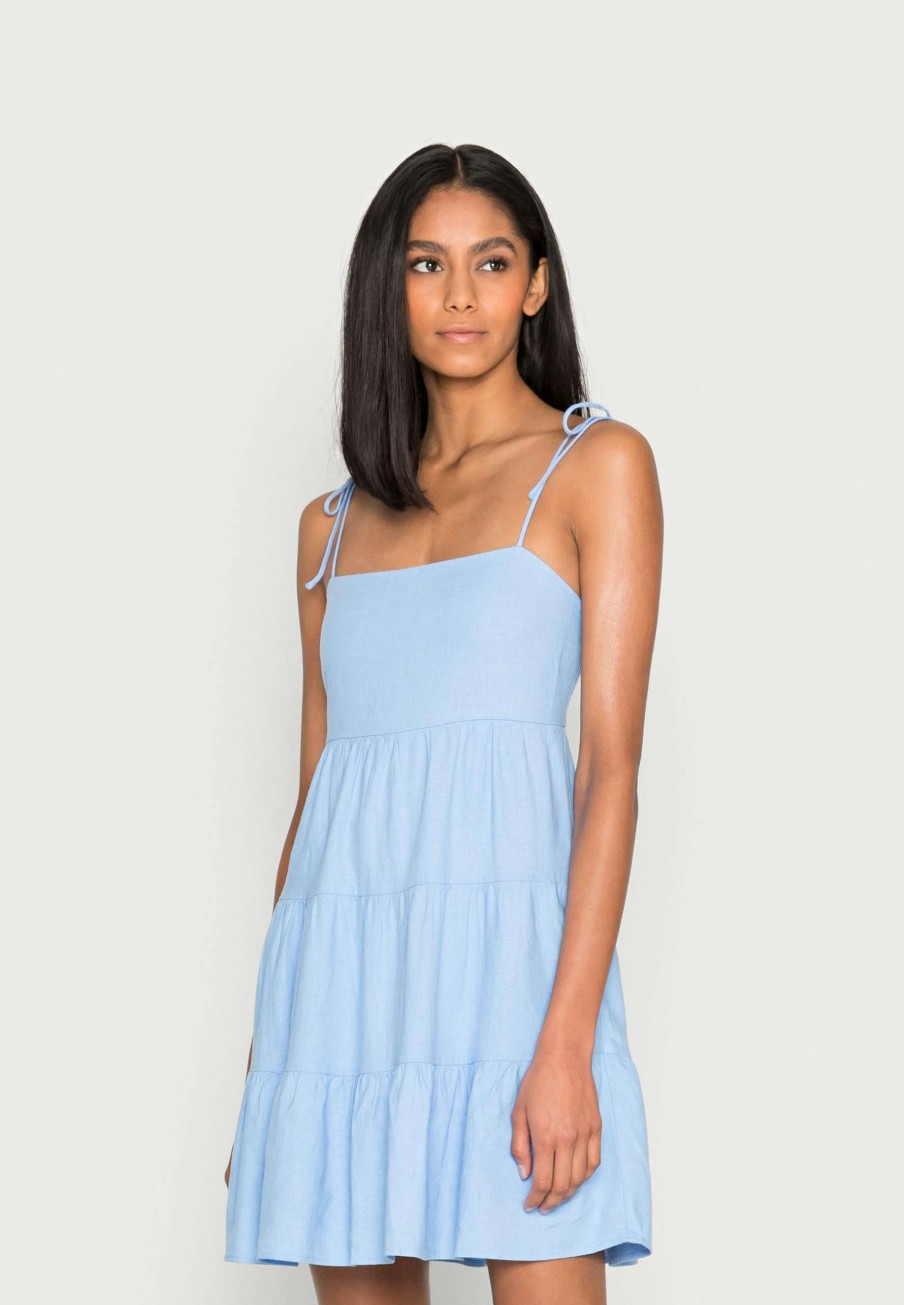 Clothing * | Tie Strap Trapeze Mini Dress Day Dress Abercrombie & Fitch Hot Sell