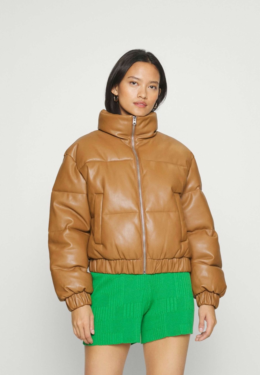 Clothing * | Popper Puffer Winter Jacket Abercrombie & Fitch New Products